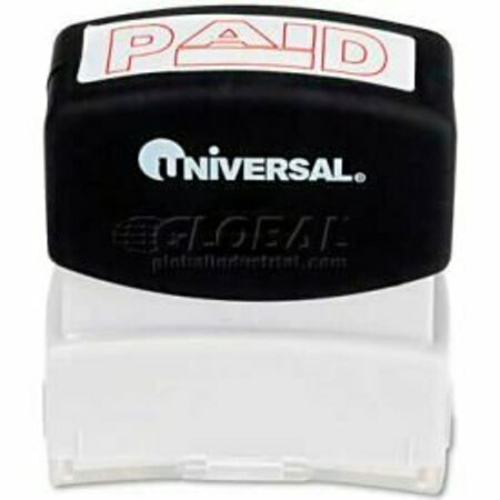 UNIVERSAL Universal Message Stamp, PAID, Pre-Inked/Re-Inkable, Red UNV10062***